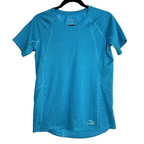 L.L. Bean Athleisure T-Shirt Reflective Short Sleeve Outdoors Women's Sz XS - Picture 1 of 7